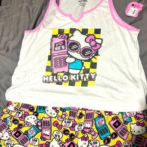 Hello kitty i love the 90s pajama set